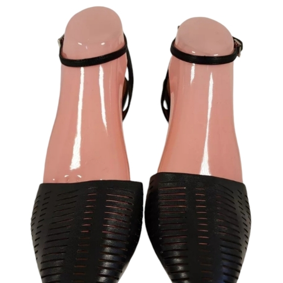 Franco Sarto Black Ankle Strap Pump 8 M Starla w/Box - Picture 1 of 7